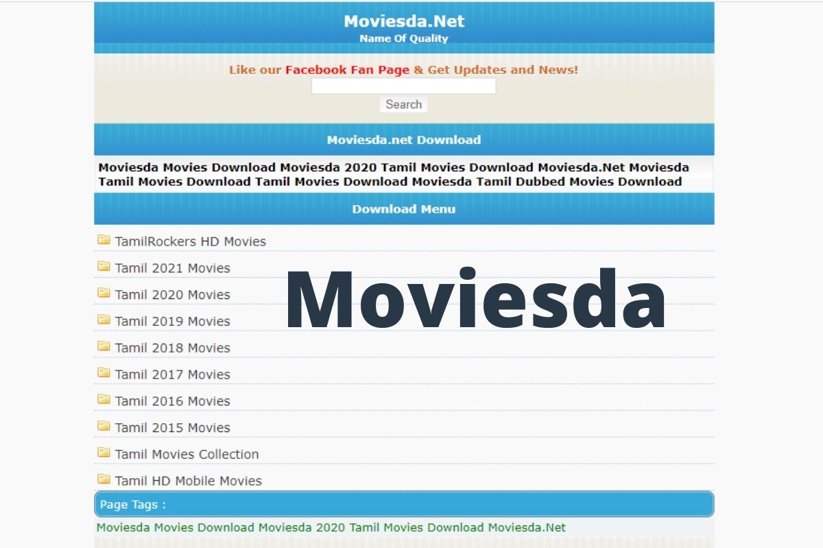 What is the file size of the downloaded movies from Moviesda